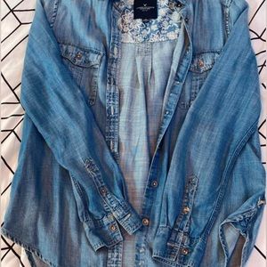 denim button down